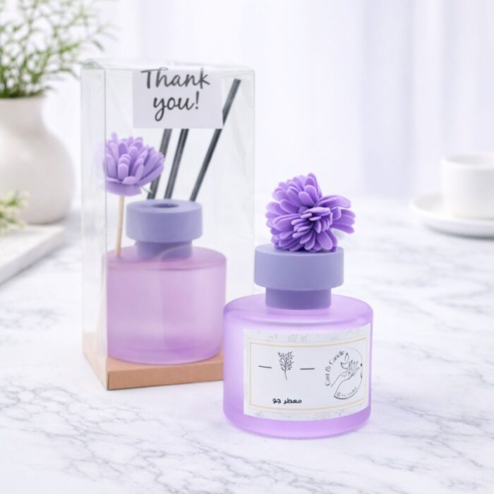 ⁦معطر جو pink sugar 120ml مع عيدان وورد⁩ - الصورة ⁦3⁩