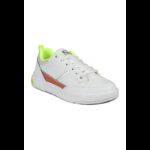 ⁦Jump حذاء رياضي كاجوال نسائي باللون الأبيض والأخضر النيون⁩ - الصورة ⁦3⁩