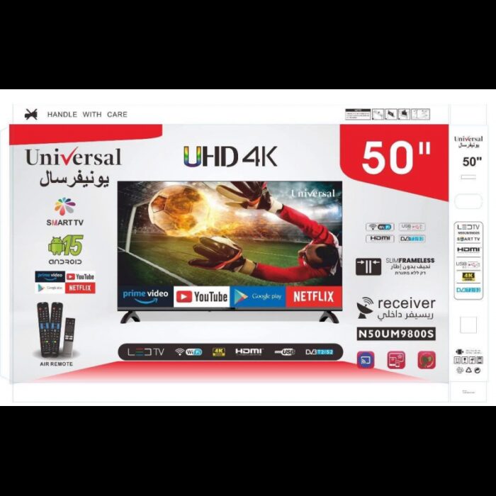 ⁦شاشه تلفزيون من يونيفرسال سمارت اندرويد حجم 50 بوصه⁩ - الصورة ⁦2⁩