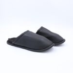 ⁦حفاية شتوي جلد رجال لون اسود⁩ - الصورة ⁦2⁩