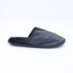 ⁦حفاية شتوي جلد رجال لون كحلي⁩ - الصورة ⁦3⁩