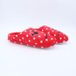 حفاية فرو بتصميم ميني ماوس للنساء لون أحمر