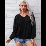 سويت شيرت للنساء لون اسود
