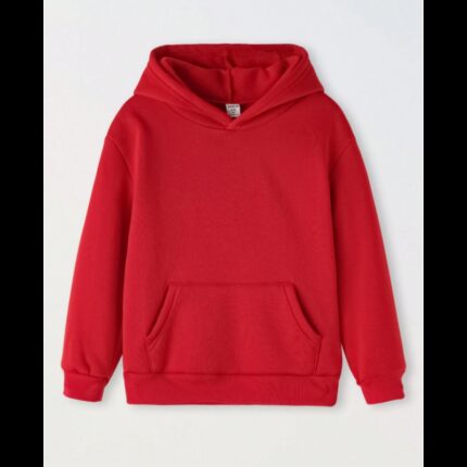 هودي سادة للنساء لون احمر