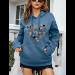 ⁦هودي للنساء لون ازرق بترولي⁩ - الصورة ⁦3⁩