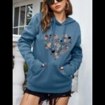 ⁦هودي للنساء لون ازرق بترولي⁩ - الصورة ⁦5⁩