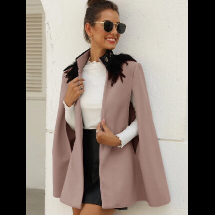 جاكيت جوخ للنساء لون زهري