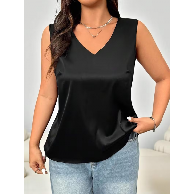 ⁦بلوزه حفر ستان لون اسود للنساء⁩ - الصورة ⁦1⁩