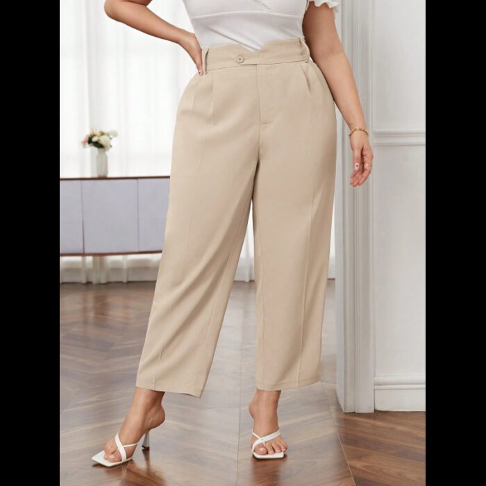 ⁦بنطلون رسمي للنساء لون بيج⁩ - الصورة ⁦2⁩