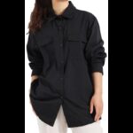 قميص ستاتي لون اسود