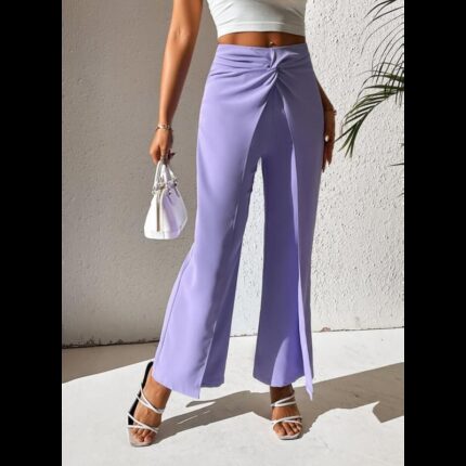 بنطلون رسمي ستاتي لون بنفسجي