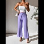 ⁦بنطلون رسمي ستاتي لون بنفسجي⁩ - الصورة ⁦2⁩