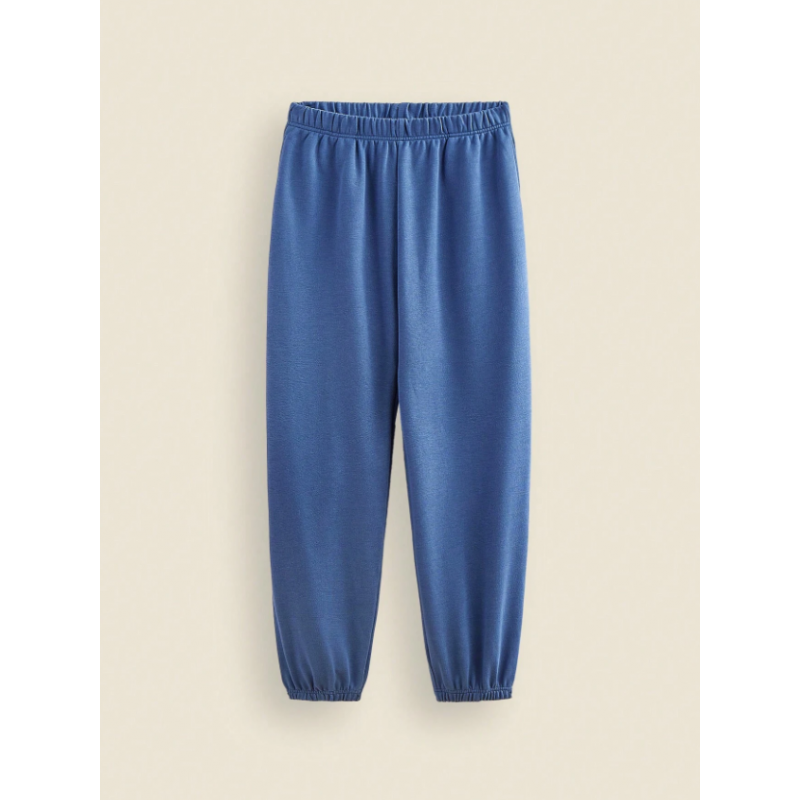 ⁦بنطلون فوتر ستاتي لون ازرق بترولي⁩ - الصورة ⁦1⁩