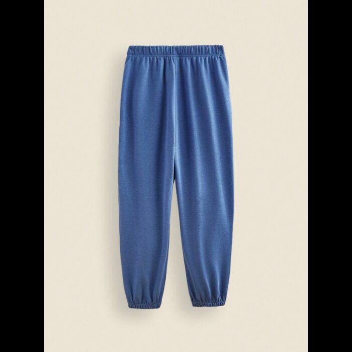 ⁦بنطلون فوتر ستاتي لون ازرق بترولي⁩ - الصورة ⁦2⁩