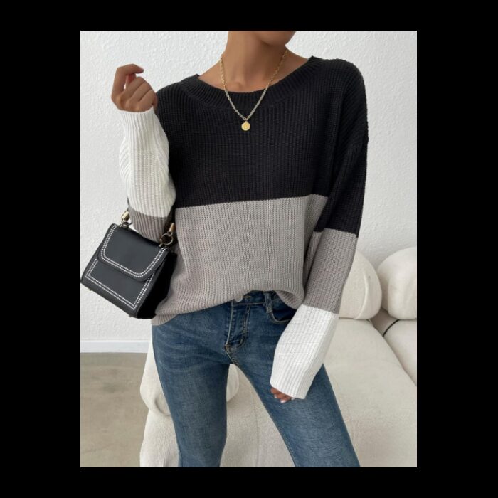 ⁦بلوزة صوف ستاتي ألوان متعددة⁩ - الصورة ⁦4⁩