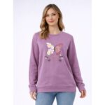 بلوزة بأكمام طويلة ون بنفسجي