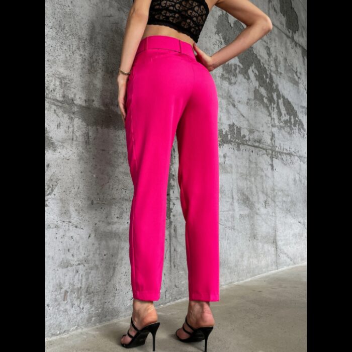 ⁦بنطلون رسمي نسائي لون فوشي⁩ - الصورة ⁦3⁩