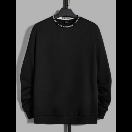 بلوزة كم قبة دائرية للنساء لون اسود