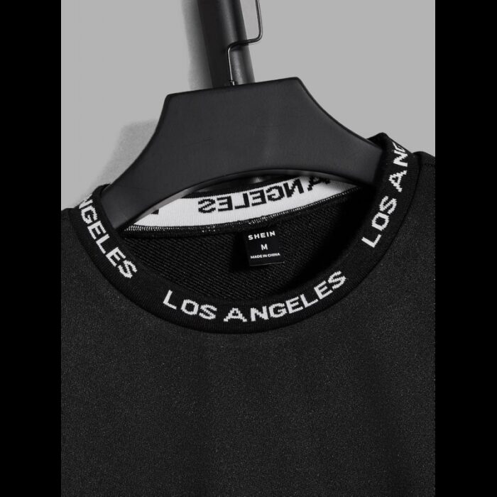 ⁦بلوزة كم قبة دائرية للنساء لون اسود⁩ - الصورة ⁦3⁩