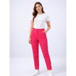 ⁦بنطلون رسمي نسائي لون فوشي⁩ - الصورة ⁦2⁩