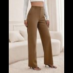 ⁦بنطلون رسمي نسائي لون بيج⁩ - الصورة ⁦4⁩