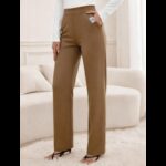 ⁦بنطلون رسمي نسائي لون بيج⁩ - الصورة ⁦7⁩