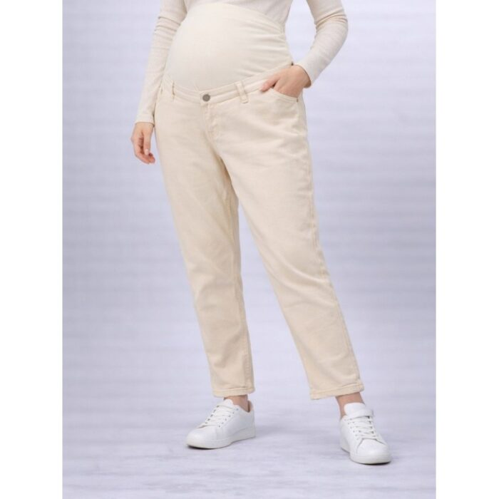 ⁦بنطلون حمل نسائي لون بيج فاتح⁩ - الصورة ⁦2⁩