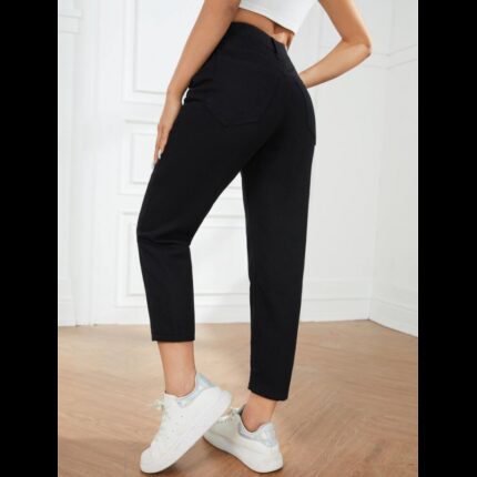 بنطلون جينز ستاتي لون أسود