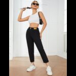 ⁦بنطلون جينز ستاتي لون أسود⁩ - الصورة ⁦3⁩