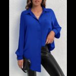 قميص ستاتي لون ازرق