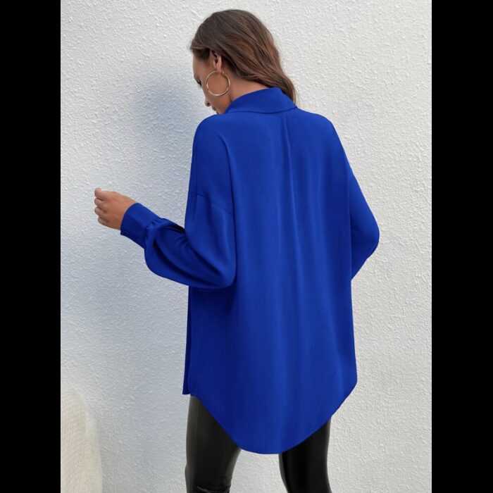 ⁦قميص ستاتي لون ازرق⁩ - الصورة ⁦2⁩