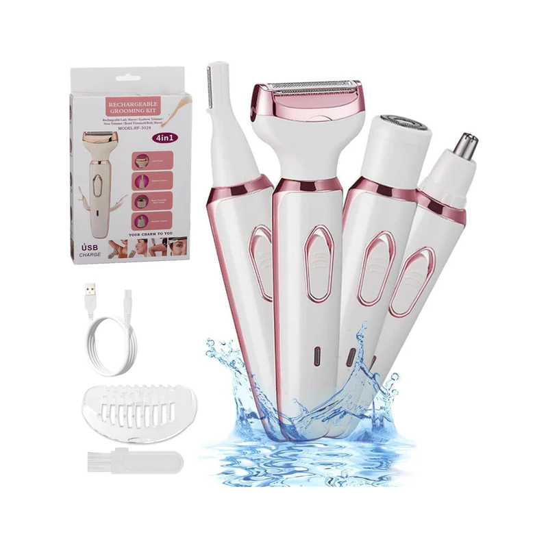 ⁦ماكينة ازالة الشعر 4 في 1 للنساء⁩ - الصورة ⁦1⁩