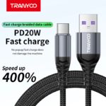 ⁦TRANYOO T-S15C Cable (USB-Type C) 1M⁩ - الصورة ⁦3⁩