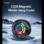⁦Yesido C226 Gaming Phone Cooler, Grey⁩ - الصورة ⁦3⁩