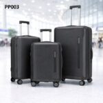 طقم شنط سفر 3 قطع بأحجام مختلفة لون اسود