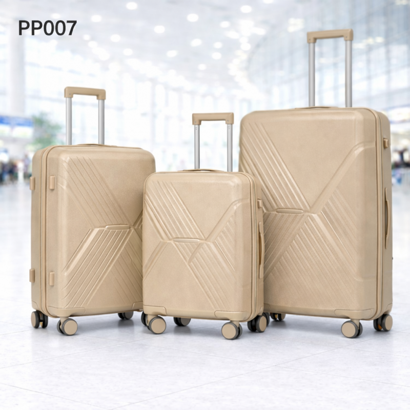 ⁦طقم شنط سفر 3 قطع بأحجام مختلفة لون كاكي⁩ - الصورة ⁦1⁩