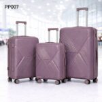 طقم شنط سفر 3 قطع بأحجام مختلفة لون بنفسجي غامق