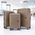 طقم شنط سفر 3 قطع بأحجام مختلفة لون كاكي