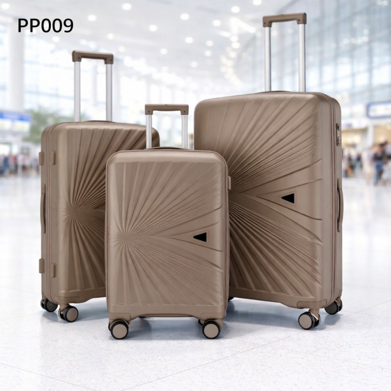 ⁦طقم شنط سفر 3 قطع بأحجام مختلفة لون كاكي⁩ - الصورة ⁦1⁩