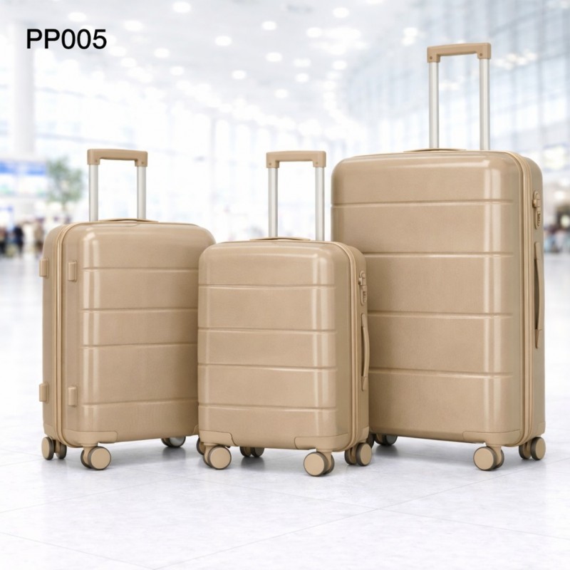 ⁦طقم شنط سفر 3 قطع بأحجام مختلفة لون كاكي⁩ - الصورة ⁦1⁩