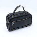 شنتة حقيبة شخصية جلد لون اسود