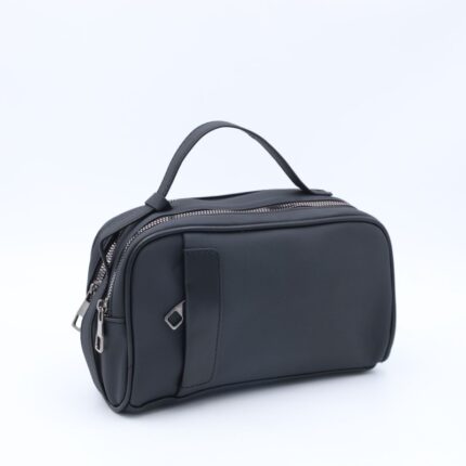 شنتة حقيبة شخصية جلد لون اسود