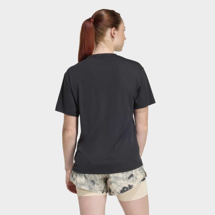 ⁦adidas Womens' adi365 Running Essentials T-shirt - Black⁩ - الصورة ⁦3⁩