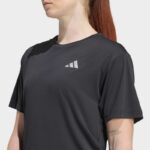 ⁦adidas Womens' adi365 Running Essentials T-shirt - Black⁩ - الصورة ⁦5⁩