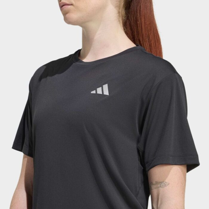 ⁦adidas Womens' adi365 Running Essentials T-shirt - Black⁩ - الصورة ⁦5⁩