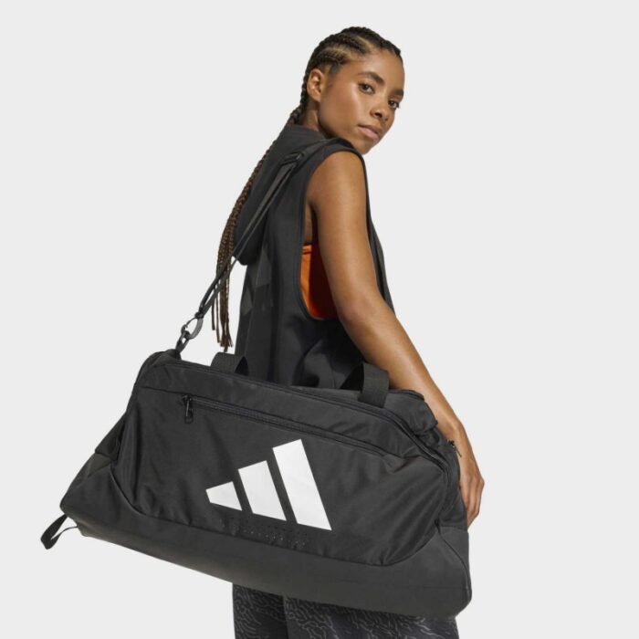 ⁦adidas Unisex' Training Defender Duffle Bag Medium- Black⁩ - الصورة ⁦8⁩