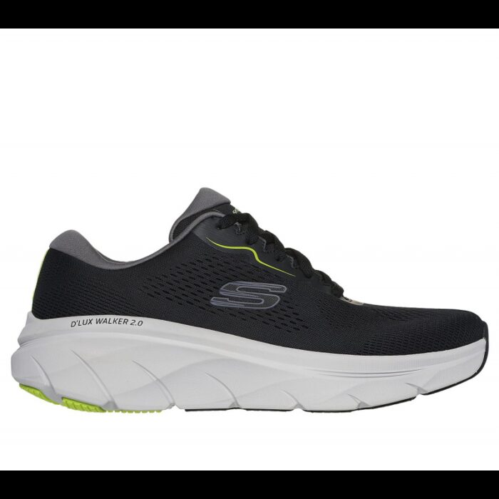⁦Skechers Men's D'lux Walker 2.0 Swave Shoes-Black⁩ - الصورة ⁦2⁩