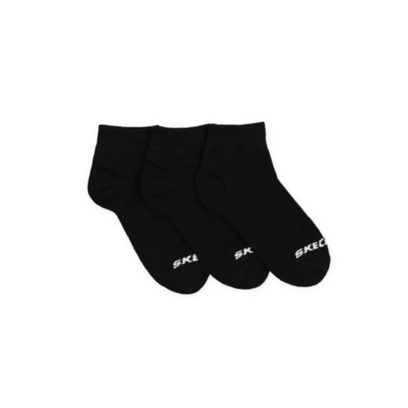 ⁦Skechers Unisex No Show (3 Pair) Socks (27-30)-White⁩ - الصورة ⁦1⁩