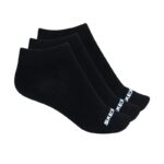 Skechers Womens' Non Terry Crew (3 Pair) Socks (36-41)-Black
