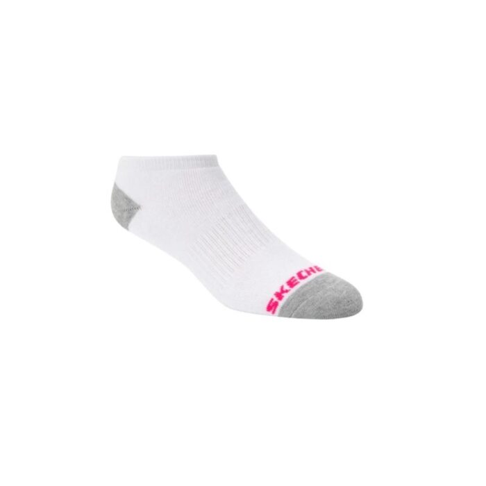 ⁦Skechers Womens' FULLTERR (6 Pair) Socks (36-41)-White⁩ - الصورة ⁦2⁩